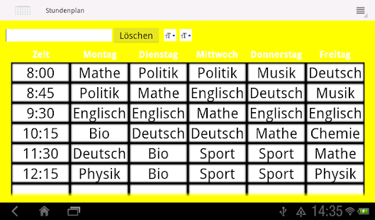 Timetable Screenshots 19