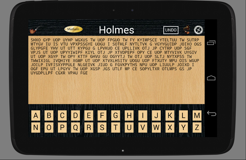 Holmes Cryptic Cipher Puzzle Screen 2