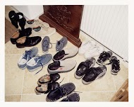 Villa Firenze: schoenen in de hal