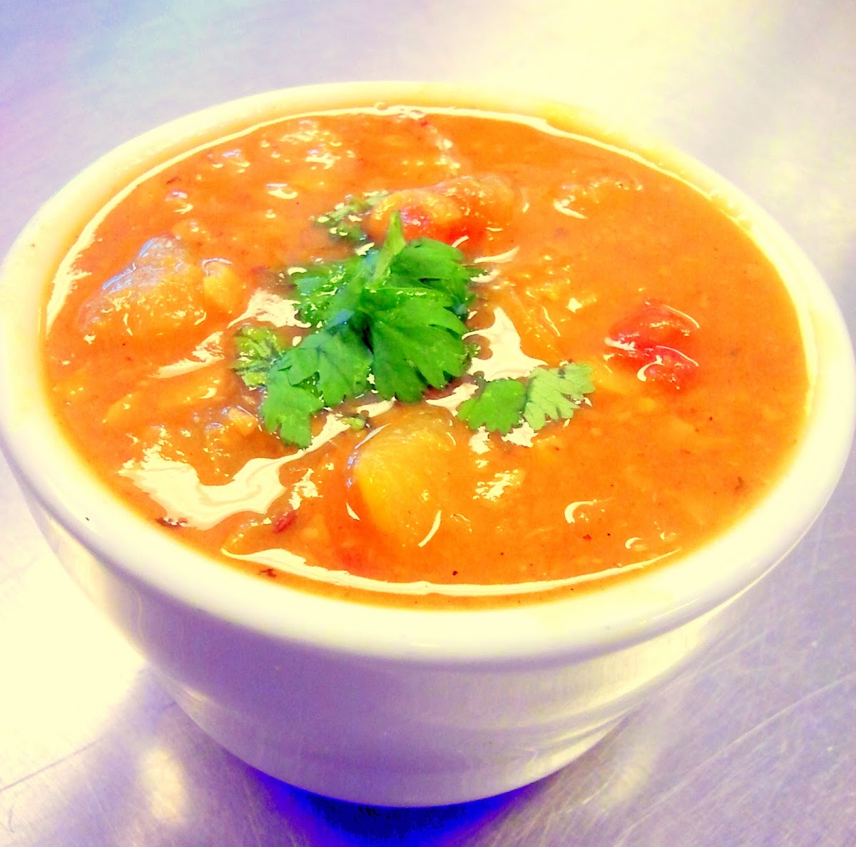 Delicious Indian Soups, flavors rotate daily, always GF!