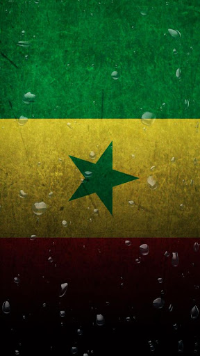 Senegal flag water effect LWP