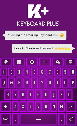 Neon Purple Keyboard