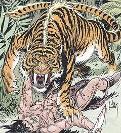 Saber tooth tiger cartoon