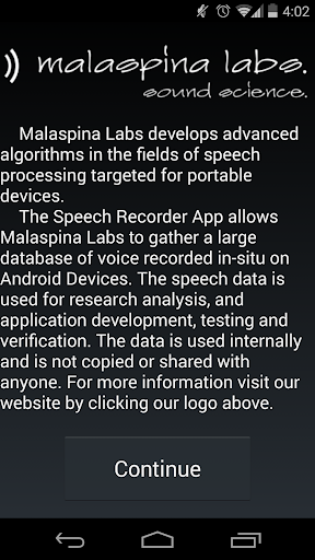 ML Galaxy S4 Speech Recorder