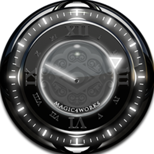 Silver Glow Magic Clock Widget LOGO-APP點子