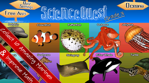 Science Quest Quiz Third Grade