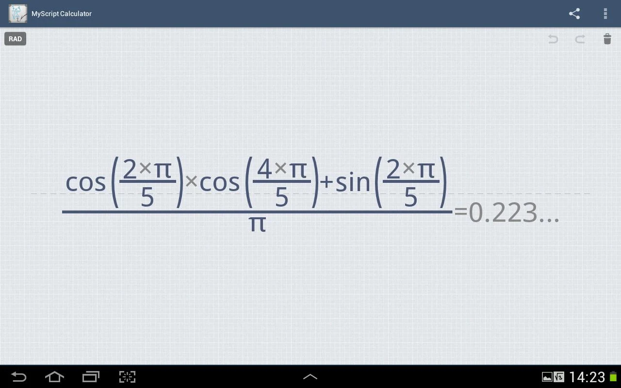 MyScript Calculator - screenshot