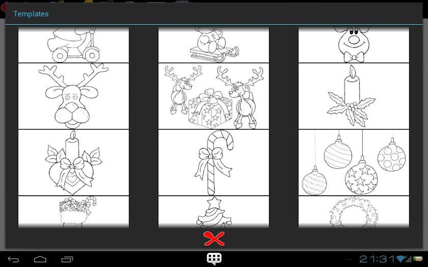 Christmas Coloring Book Screen 3