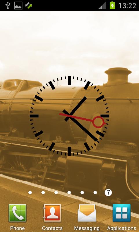 Android application Station Clock screenshort