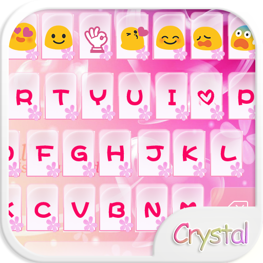 Crystal Heart Emoji Keyboard 社交 App LOGO-APP開箱王