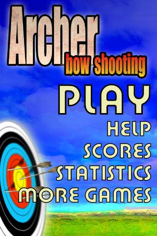 Archer bow shooting