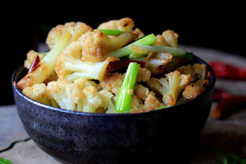 Sichuan dry fried cauliflower