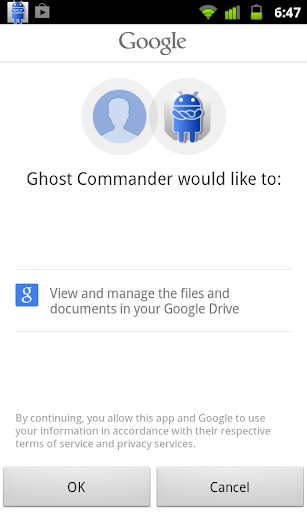 GoogleDrive for GhostCommander