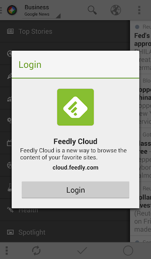 Feedly extension for News+