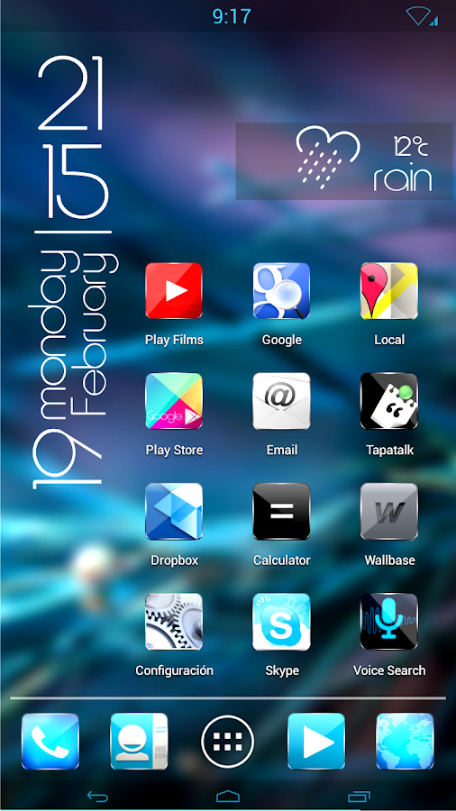 Kitkat material glow HD icons - screenshot