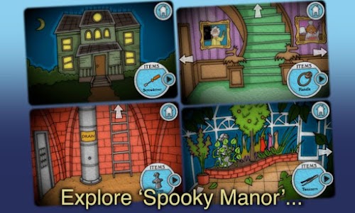 Android application Spooky Manor - Mystery Game screenshort