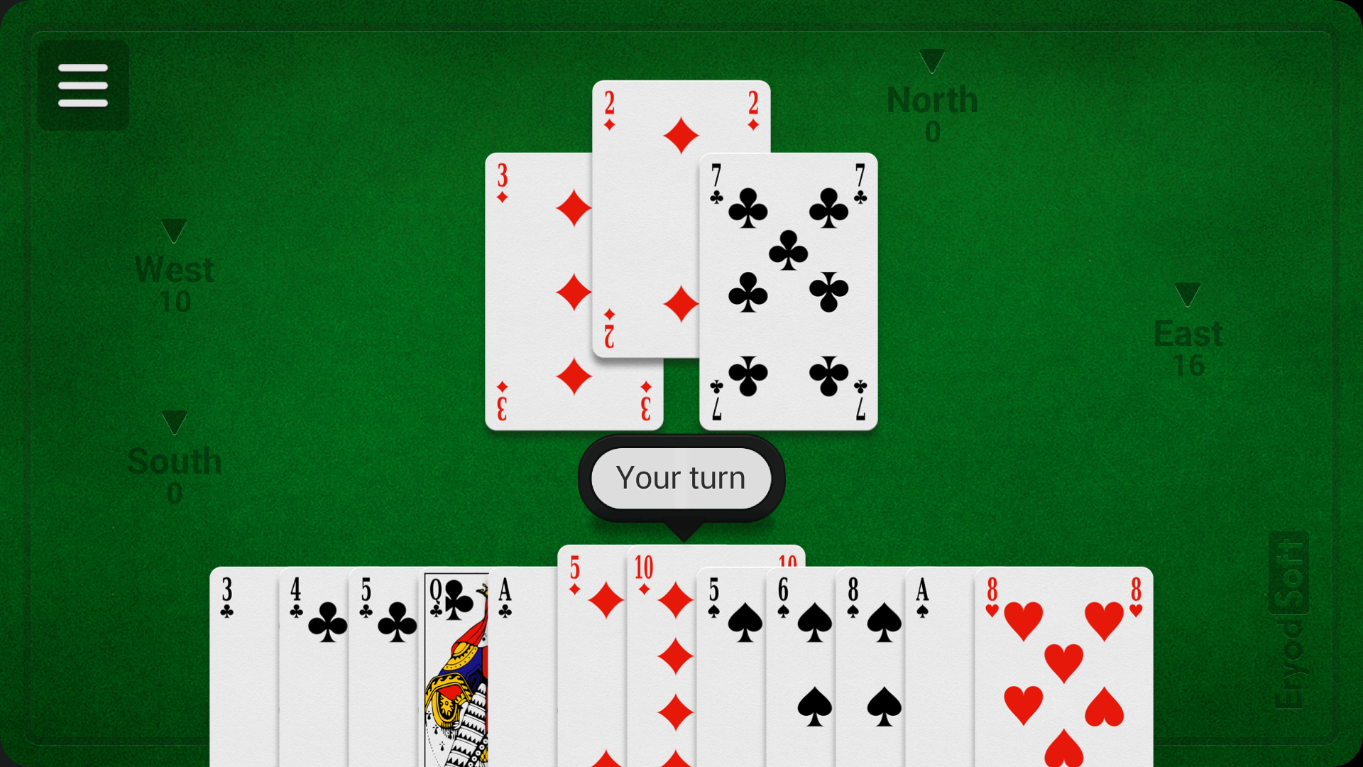 Android application Hearts screenshort