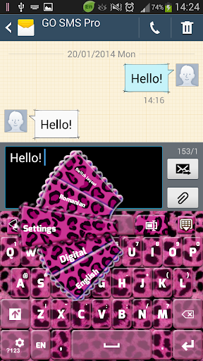 Pink Cheetah Keyboard