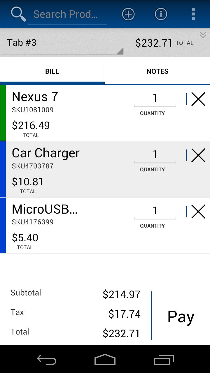 Regi Point of Sale Screen 2