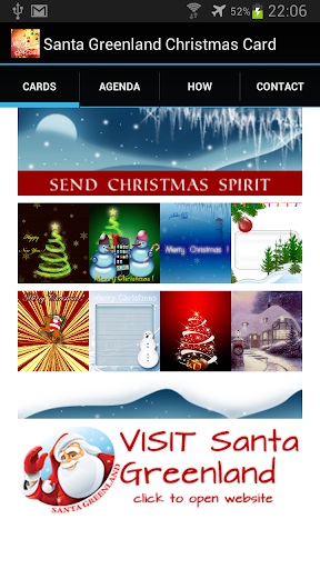 Santa Greenland Christmas Card