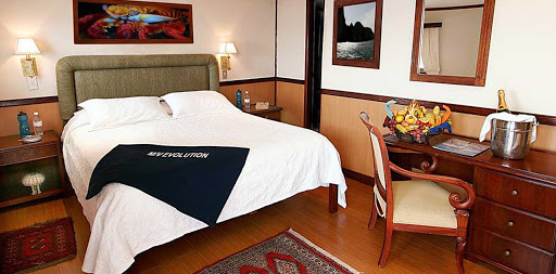 G-Adventures-Evolution-Cat4cabin - G Adventures cruises allow a small cruise ship experience, sailing into many ports that larger cruise ships don't visit. Here is an example of a Category 4 cabin on the G Adventures ship Evolution.