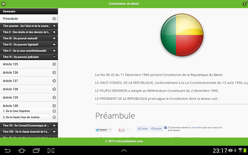 【免費教育App】Constitution du Bénin-APP點子