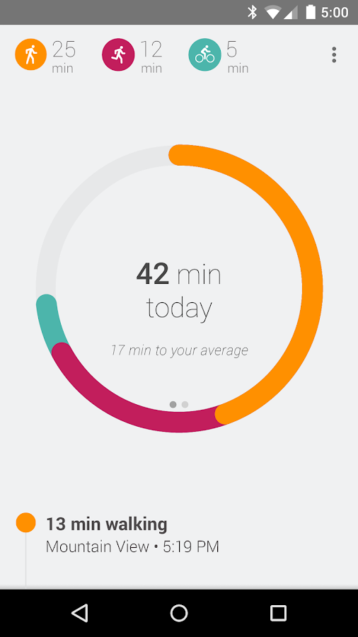 Google Fit - screenshot