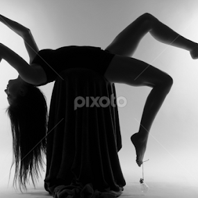 Balance by Adriana Bleau - Black & White Portraits & People