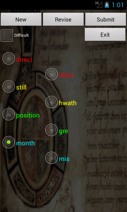 English Cornish Dictionary Screen 3