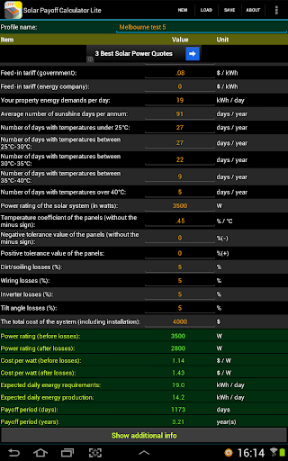 【免費財經App】Solar Payoff Calculator Lite-APP點子