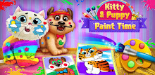 Kitty & Puppy Paint Time APK