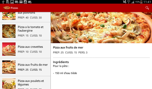 【免費生活App】Recettes de Pizzas-APP點子