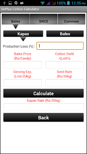 SirPlus Cotton Calculator