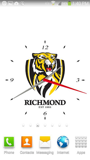 【免費運動App】Richmond Tigers Analog Clock-APP點子