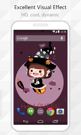 Cute Witch Live Wallpaper