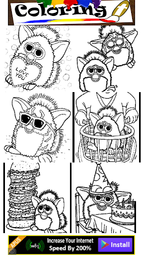 Coloring Furby Pet Kids