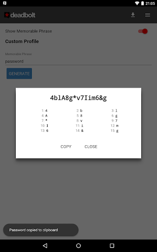 【免費生產應用App】Deadbolt Password Generator-APP點子