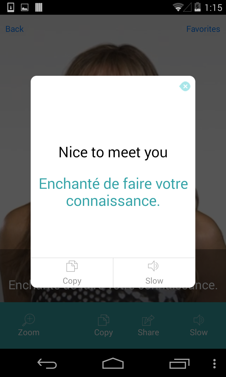 French Translation with Video Screen 3