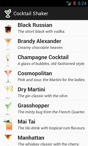 Cocktail Shaker-Drink Recipes