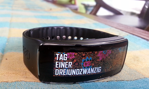 Gearfit TextClock Deutsch Screenshots 2