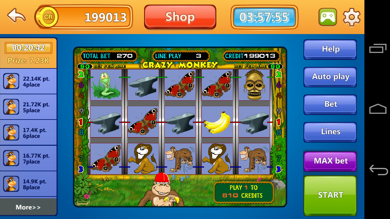 Android application Fortune Slots screenshort