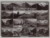 Zestien sluitzegels met bezienwaardigheden te Berner-Oberland