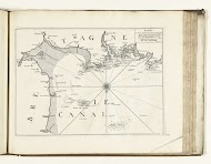 Kaart van de Franse kust bij Mont-Saint-Michel, 1726