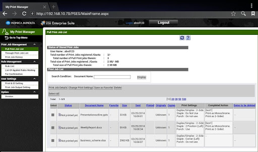 【免費生產應用App】PageScope MyPrint Manager Port-APP點子