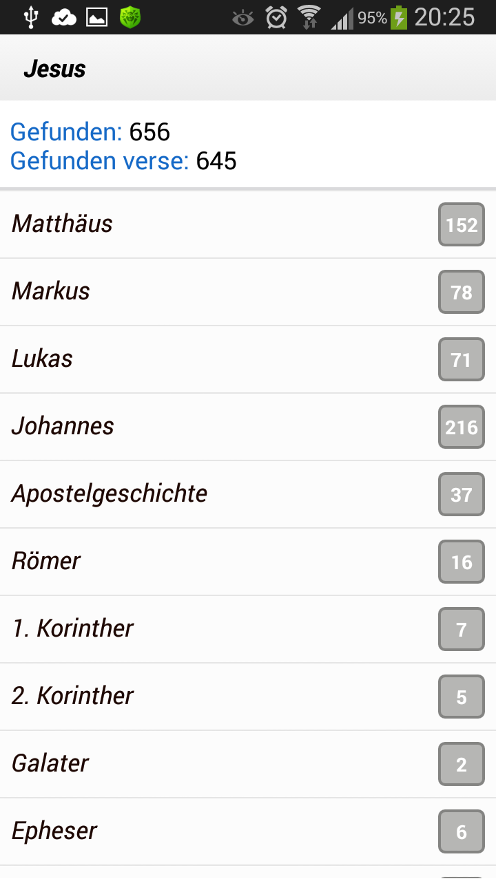 Bibel Konkordanz Pro Screen 3