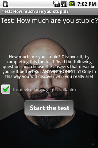 Stupidity Test