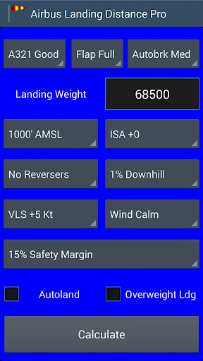 Airbus Landing Distance - Pro