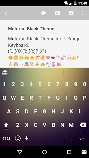 免費下載生產應用APP|Material Black Emoji Keyboard app開箱文|APP開箱王