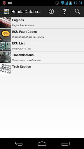 Tech Database for Hondas