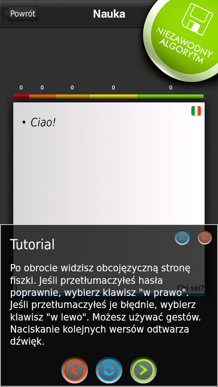 FISZKI Włoski Słownictwo 2 Screen 3
